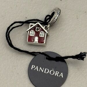 Pandora Christmas House, Dangle Charm, Red Enamel #797517EN27